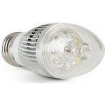 LED Light LED žárovka svíčka E27 3W bílá čistá – Zboží Živě