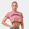 Dámská Trička NEBBIA Crop Top Fit & Sporty Old Rose