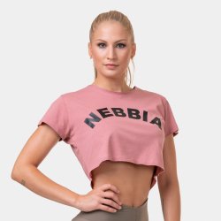 NEBBIA Crop Top Fit & Sporty Old Rose