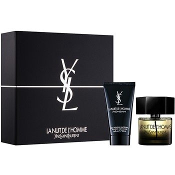 Yves Saint Laurent La Nuit de l'Homme EDT 60 ml + balzám po holení 50 ml + sprchový gel 50 ml dárková sada