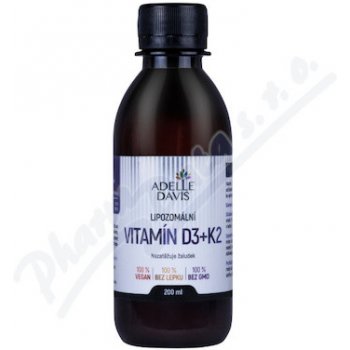Adelle Davis Liposomální vitamín D3+K2 200 ml