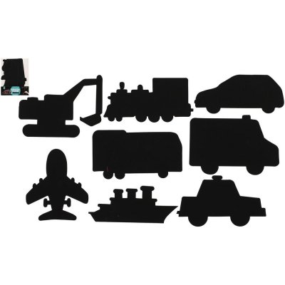 Teddies Škrabací obrázek 8ks výřez duhový dopravní prostředky – Hledejceny.cz