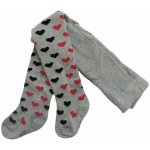 Kojenecké punčocháče BIO bavlna šedý melír Srdce Světle šedý melír – Hledejceny.cz