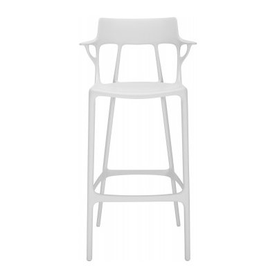 Kartell A.I Stool Recycled 65 bílá