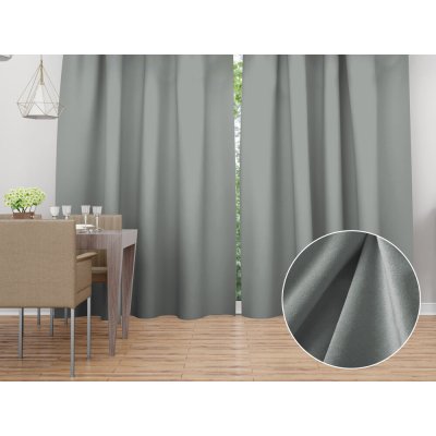 Biante Sametový závěs Velvet Premium SVP-046 Světle šedý 135x200 cm – Hledejceny.cz