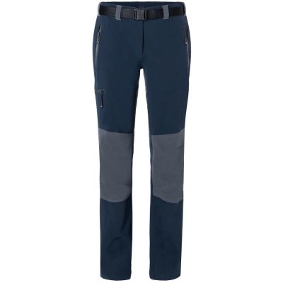 James & Nicholson Dámské trekingové kalhoty JN1205 - Tmavě modrá / tmavě šedá