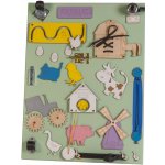 Kik KX4629 Dřevěná oboustranná manipulační tabule Farma – Hledejceny.cz