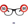 Párty brýle Tarra Brýle dopravní značka 50