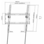MANHATTAN Nástěnný držák TV (32"-70"/max 45kg), natáčecí, low-profile – Zboží Živě