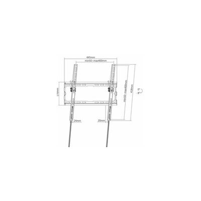 MANHATTAN Nástěnný držák TV (32"-70"/max 45kg), natáčecí, low-profile – Zboží Živě