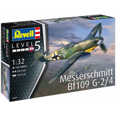 REVELL Plastic ModelKit letadlo 03829 Messerschmitt Bf109G-2/4 1:32