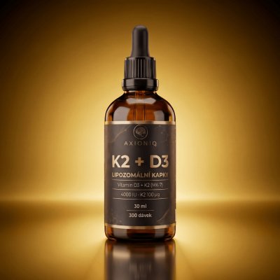 AXIONIQ Vitamin D3 + K2 MK-7 Liposomální kapky 30 ml 300 dávek – Hledejceny.cz