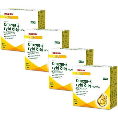 Walmark Omega-3 rybí olej FORTE 1000 mg, 4 x 90 tablet – Hledejceny.cz