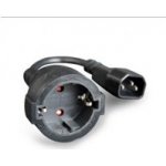 Gembird Power Adapter Cord IEC320 C14 -Schuko, M-F, 15cm, PC-SFC14M-01 – Zboží Živě
