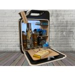 Barcanox Kanystr bar černý se zrcadlem bílá lemovka padací most – Sleviste.cz