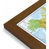 Nástěnné mapy Maps International Severní Amerika - nástěnná politická mapa 100 x 120 cm Varianta: mapa v dřevěném rámu, Provedení: Pegi tmavý ořech
