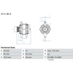 generátor BOSCH 0 986 041 381