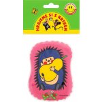 Wiky pískací polštářek Krtek Ježek s hruškou růžová – Zboží Mobilmania