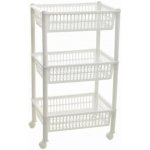 Plast Team Regál pojízdný 3 košíky 39 x 29 x 68,5 cm – Hledejceny.cz