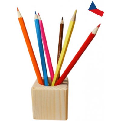 Dřevěný stojánek na tužky - Sova – Zboží Dáma