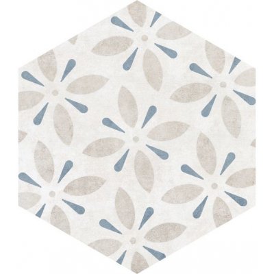 EBS Alpha 25,8 x 29 cm hexagon mix azul matná 1m² – HobbyKompas.cz
