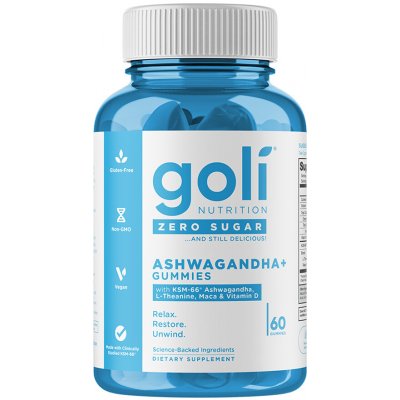 Goli Nutrition Zero Sugar Ashwagandha+ 60 želé bonbonů – Hledejceny.cz