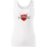 Tričko s potiskem Srdce dámské Bílá – Sleviste.cz