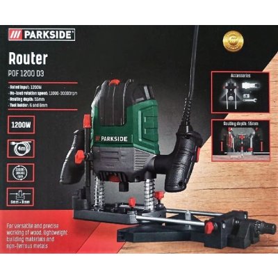 PARKSIDE Horní frézka POF 1200 D3 – Zboží Dáma