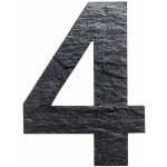 Domovní číslo „4“, 150 × 109 mm, břidlice 1725 – Hledejceny.cz