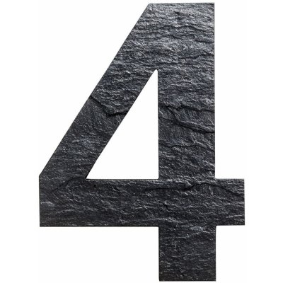 Domovní číslo „4“, 150 × 109 mm, břidlice 1725 – Hledejceny.cz