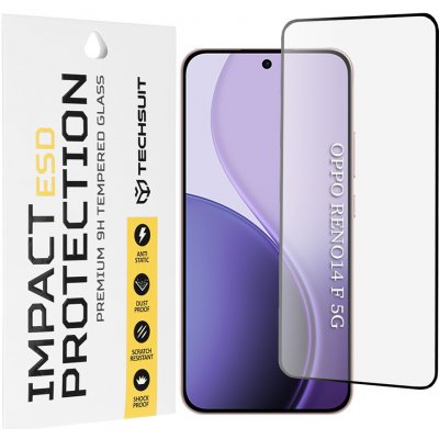 Techsuit ESD sklo pro Oppo Reno14 F / Reno14 FS 5G černé 164356 – Zboží Živě