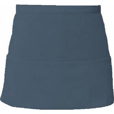 Link Kitchen Wear Krátká barmanská zástěra se třEma předníma kapsama Postman Grey Pantone 7545 X983 – Zboží Mobilmania