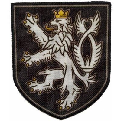 ArmyČastolovice.cz Nášivka ERB ČESKÝ LEV - ČERNOBÍLÝ – Zboží Dáma