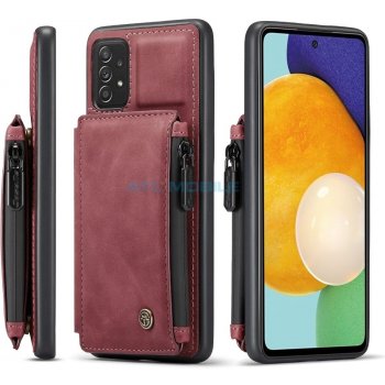 Pouzdro CaseMe Samsung Galaxy A52 SM-A525, A52 5G SM-A526, A52s 5G SM-A528B s peněženkou červené