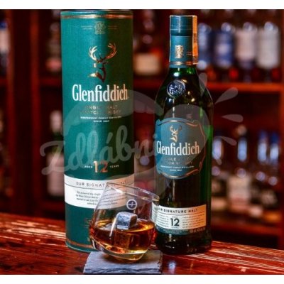 Glenfiddich 12y 40% 1,0 l (tuba) – Zbozi.Blesk.cz