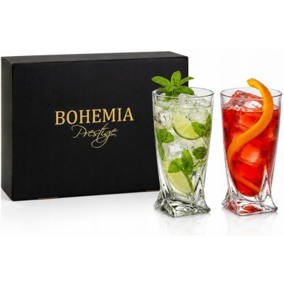 Kinekus Sklenice na vodu long QUADRO BOHEMIA KIN2019925 6 x 350 ml – Zboží Mobilmania