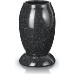 Keramická váza na hrob Polnix černá 22,5x13,5 cm – Hledejceny.cz