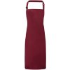 Zástěra Premier Workwear Voděodolná zástěra za krk PR115 Burgundy - Pantone 216 72x86cm