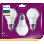 Philips LED žárovka E27 10W 2700K 230V A60 SET3ks P775544 – Hledejceny.cz