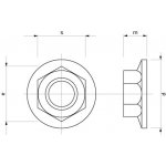 Matice šestihranná s ozubeným límcem M8 Zn – Zbozi.Blesk.cz