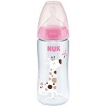 Nuk kojenecká láhev FC+Temperature Control Box Flow Control savička pink 47446 300 ml – Zboží Dáma