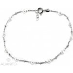 ADANITO BRNK0328S Zlatý náramek s perličkami z bílého zlata 19-20 cm 1.51 g – Hledejceny.cz