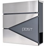 VERDA Poštovní schránka antracit/nerez SN3694-1 – Sleviste.cz