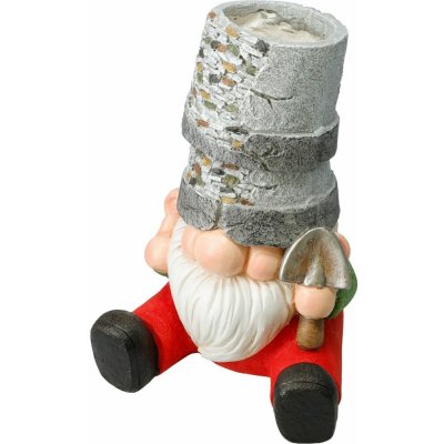 PROGARDEN Zahradní dekorace květináč trpaslík 24 x 21 x 33 cm s lopatkou KO-795250800lopa – Zboží Dáma