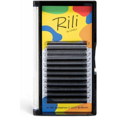 RILI Umělé řasy 3D C 0,07 8-15 mm – Sleviste.cz