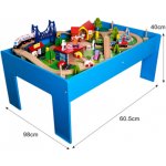 Classic World Dřevěná vláčkodráha s doplňky 75 dílků – Zboží Dáma