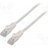 síťový kabel Lanberg PCU5-10CC-0025-W Patch, U/UTP, 5e, lanko, CCA, PVC, 0,25m, bílý