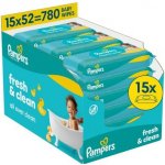 Pampers Fresh Clean Dětské čisticí ubrousky 780 ks – Hledejceny.cz