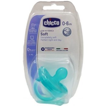 Chicco Physio silikon Soft bez BPA modrá