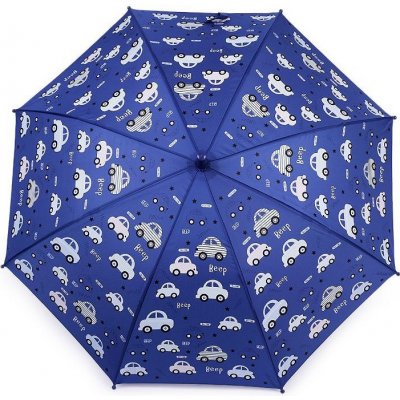 Dětský deštník kouzelný cupcakes, příšerky auta modrá tmavá auto – Zboží Dáma